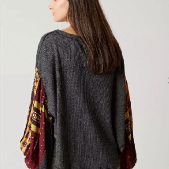 Free People Blossom Thermal Patchwork Top- Size XS - Picture 3 of 13